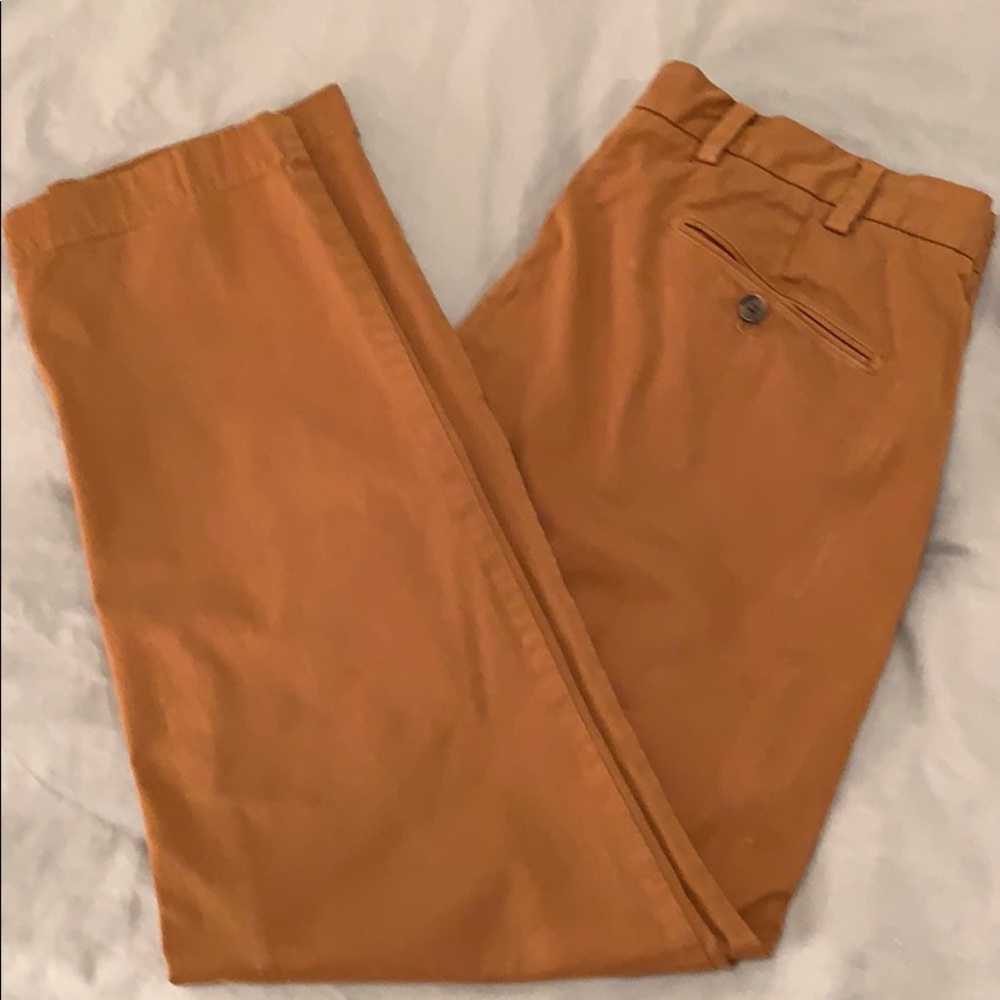 Brooks Brothers stretch chinos in British Khaki.